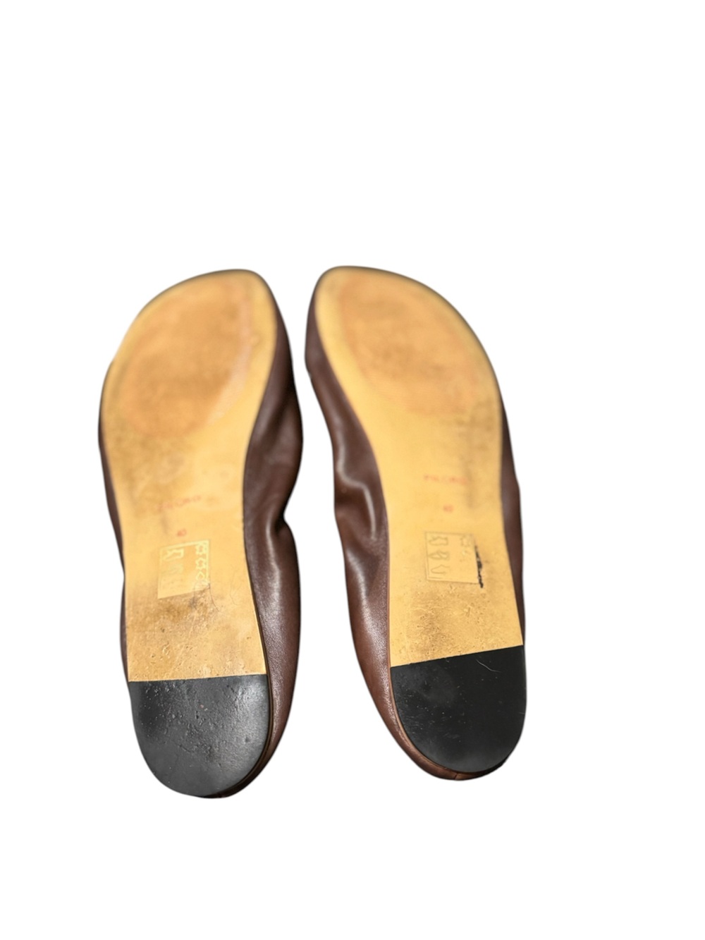 PILCRO (Anthropologie) leather brown Glove Ballet flats size 9 - Picture 6 of 6